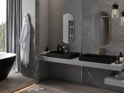 Miroir Grossissant|Silla Global SILLA Miroir mural ovale, 80 x 40 cm, cadre doré