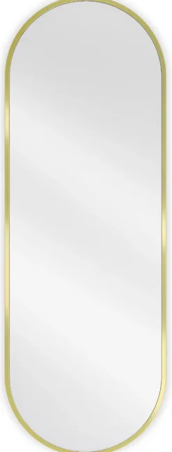 Miroir Grossissant|Silla Global SILLA Miroir mural ovale, 100 x 35 cm, cadre doré