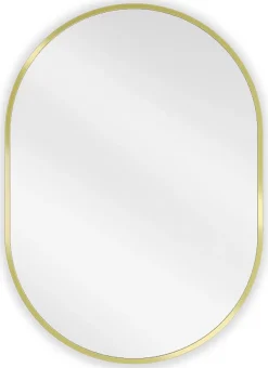 Miroir Grossissant|Silla Global SILLA Miroir mural ovale, 70 x 50 cm, cadre doré