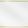 Silla Global SILLA Miroir mural rectangulaire, 50 x 40 cm, cadre doré