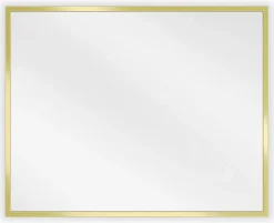 Silla Global SILLA Miroir mural rectangulaire, 50 x 40 cm, cadre doré