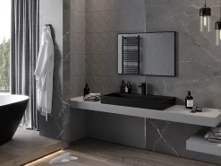 Silla Global SILLA Miroir mural rectangulaire, 90 x 60 cm, cadre noir