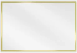 Miroir Grossissant|Silla Global SILLA Miroir mural rectangulaire, 60 x 40 cm, cadre doré