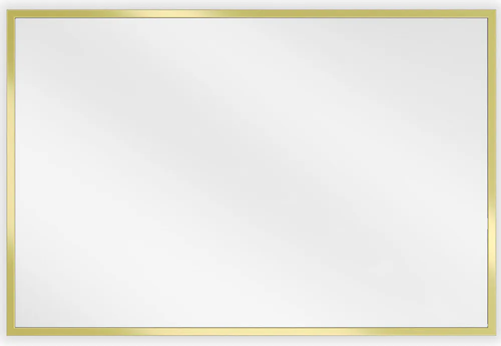 Miroir Grossissant|Silla Global SILLA Miroir mural rectangulaire, 60 x 40 cm, cadre doré