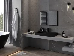 Silla Global SILLA Miroir mural rectangulaire, 80 x 60 cm, cadre noir