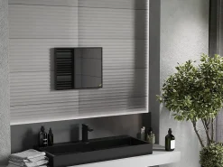 Silla Global SILLA Miroir mural rectangulaire, 50 x 40 cm, cadre noir