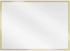 Silla Global SILLA Miroir mural rectangulaire, 70 x 50 cm, cadre doré