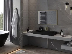Silla Global SILLA Miroir mural rectangulaire, 90 x 60 cm, cadre doré