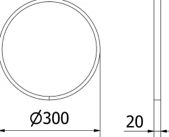 Miroir Grossissant|Silla Global SILLA Miroir mural rond, 30 cm, cadre doré
