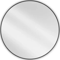 Silla Global SILLA Miroir mural rond, 90 cm, cadre noir
