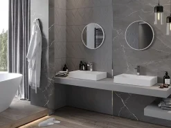 Miroir Grossissant|Silla Global SILLA Miroir mural rond, 30 cm, cadre blanc