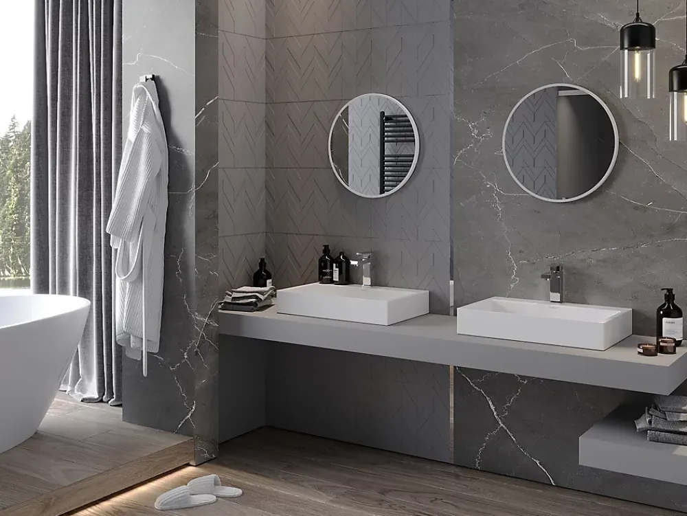 Miroir Grossissant|Silla Global SILLA Miroir mural rond, 30 cm, cadre blanc