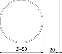 Miroir Grossissant|Silla Global SILLA Miroir mural rond, 45 cm, cadre doré