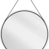 Silla Global SILLA Miroir mural rond, 70 cm, cadre noir