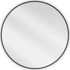 Miroir Grossissant|Silla Global SILLA Miroir mural rond, 70 cm, cadre noir