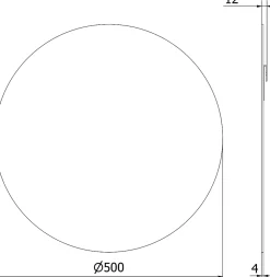Miroir Grossissant|Silla Global SILLA Miroir mural rond, 50 cm, sans cadre