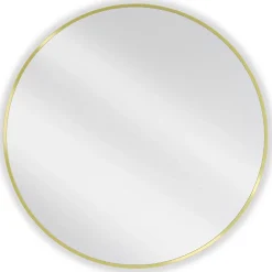 Silla Global SILLA Miroir mural rond, 85 cm, cadre doré