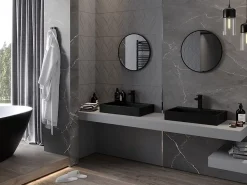 Miroir Grossissant|Silla Global SILLA Miroir mural rond, 40 cm, cadre noir