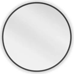 Silla Global SILLA Miroir mural rond, 30 cm, cadre noir