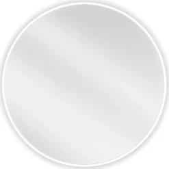 Silla Global SILLA Miroir mural rond, 70 cm, cadre blanc
