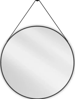 Miroir Grossissant|Silla Global SILLA Miroir mural rond, 80 cm, cadre noir