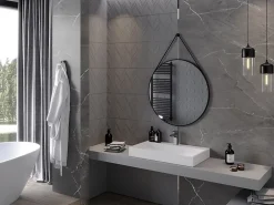 Miroir Grossissant|Silla Global SILLA Miroir mural rond, 80 cm, cadre noir