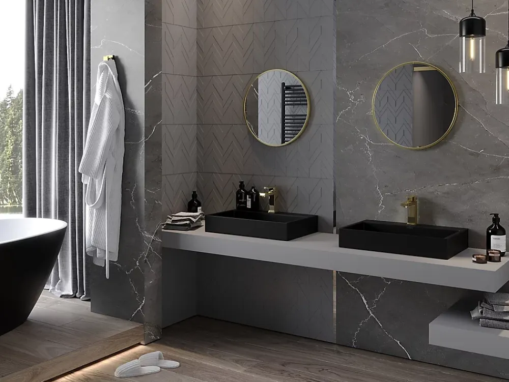 Miroir Grossissant|Silla Global SILLA Miroir mural rond, 35 cm, cadre doré