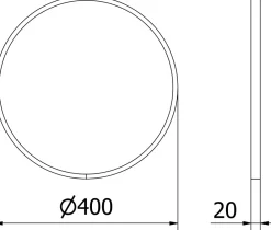 Silla Global SILLA Miroir mural rond, 40 cm, cadre doré