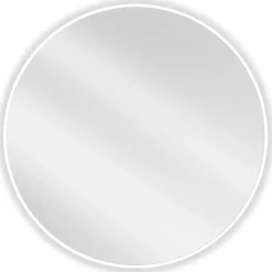 Silla Global SILLA Miroir mural rond, 80 cm, cadre blanc