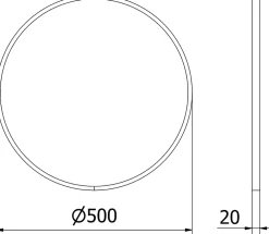 Miroir Grossissant|Silla Global SILLA Miroir mural rond, 50 cm, cadre chromé