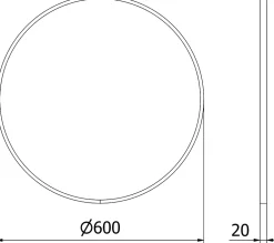 Miroir Grossissant|Silla Global SILLA Miroir mural rond, 60 cm, cadre noir