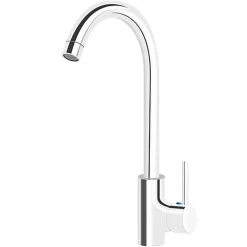 Silla Global SILLA Mitigeur lavabo moderne en Laiton, économie d'eau, Chromé