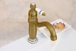 Robinet Lavabo Et Vasque|Silla Global SILLA Mitigeur lavabo retro en Laiton, économie d'eau, Vintage doré