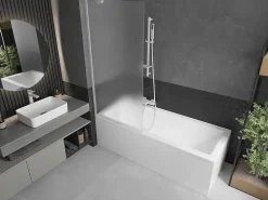 Silla Global Silla Pare-baignoire fixe, 80x150 cm, Blanc