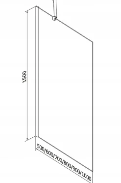 Silla Global Silla Pare-baignoire fixe, 100x150 cm, Chromé