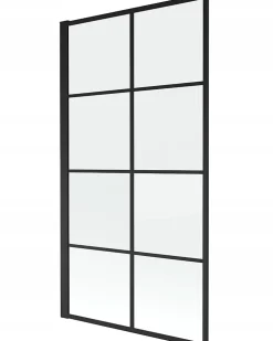 Silla Global Silla Pare-baignoire fixe, 80x140 cm, Noir