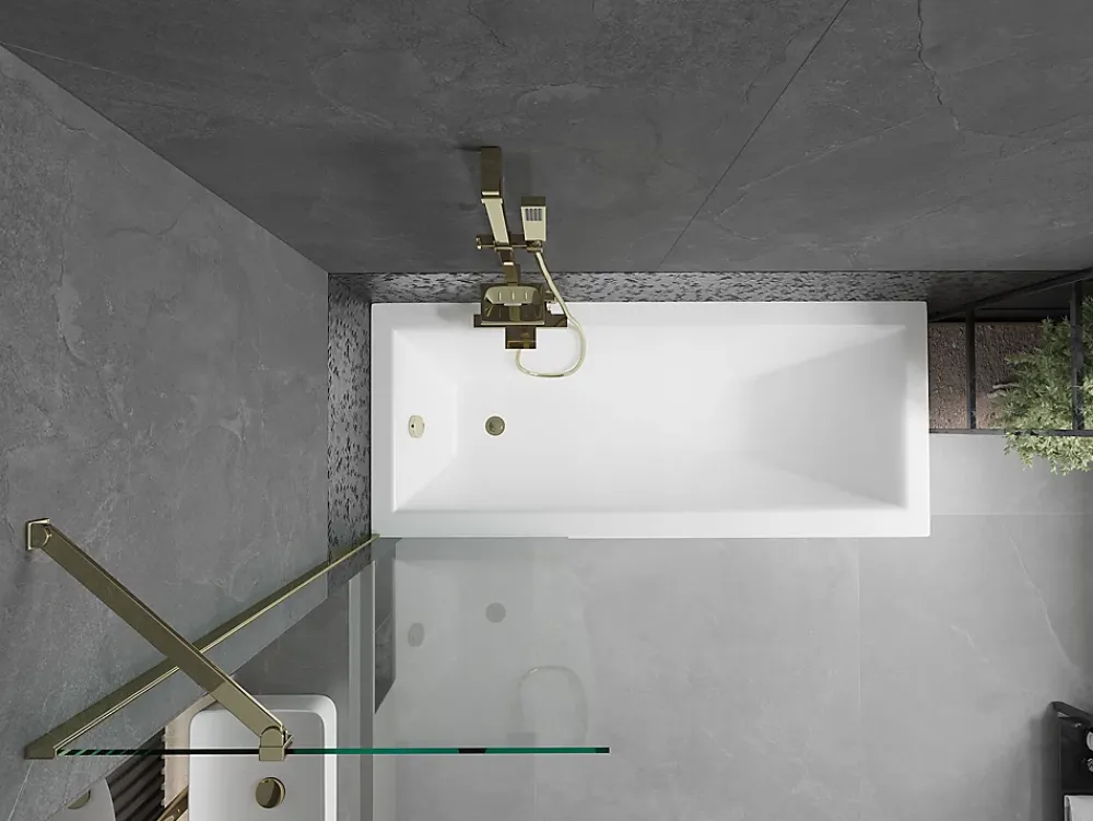 Pare-Baignoire|Silla Global Silla Pare-baignoire fixe, 60x150 cm, Doré