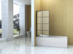 Pare-Baignoire|Silla Global Silla Pare-baignoire MADISON+, fixe, 60x140 cm, Noir