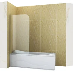 Pare-Baignoire|Silla Global Silla Pare-baignoire MARION, pivotant, 70x140 CM, Doré brossé