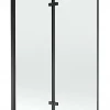 Silla Global Silla Pare-baignoire pivotant, 120x150 cm, Noir