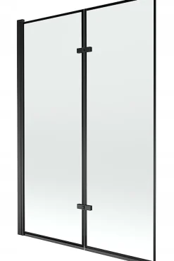 Silla Global Silla Pare-baignoire pivotant, 120x150 cm, Noir
