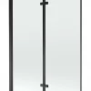 Silla Global Silla Pare-baignoire pivotant, 120x150 cm, Noir