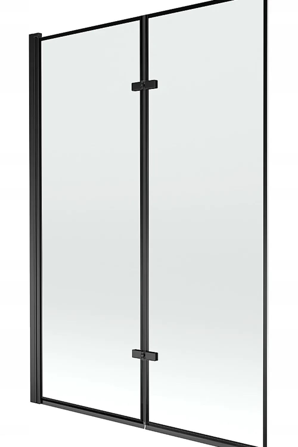 Silla Global Silla Pare-baignoire pivotant, 120x150 cm, Noir