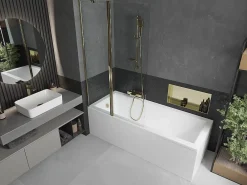 Pare-Baignoire|Silla Global Silla Pare-baignoire pivotant, 100x150 cm, Doré