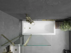 Pare-Baignoire|Silla Global Silla Pare-baignoire pivotant, 100x150 cm, Doré
