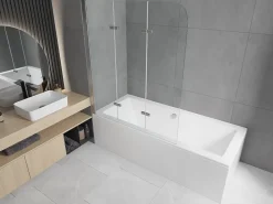 Pare-Baignoire|Silla Global Silla Pare-baignoire pivotant, 120x140 cm, Chromé