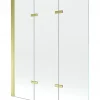 Pare-Baignoire|Silla Global Silla Pare-baignoire pivotant, 120x140 cm, Doré