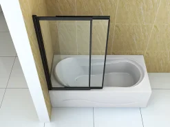 Pare-Baignoire|Silla Global Silla Pare-baignoire SPENCER, rabattable, 85x150 CM, Noir