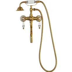 Robinet De Baignoire|Silla Global SILLA Robinet De Baignoire en Laiton retro, mural, doré