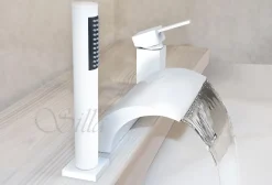 Robinet De Baignoire|Silla Global Silla Robinet De Baignoire en Laiton sur plage 3 trous, Blanc